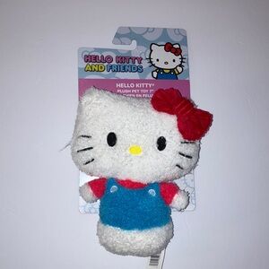 Hello Kitty Plush‎ with Red Bow and Blue Outfit that Squeaks and Crinkles